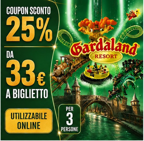 Gardaland sconto per 3 - gardaland,
