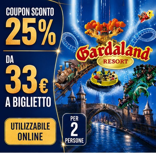 Gardaland sconto per 2 - sconto,